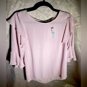 Loft size, small women’s baby pink dress blouse. New with tags